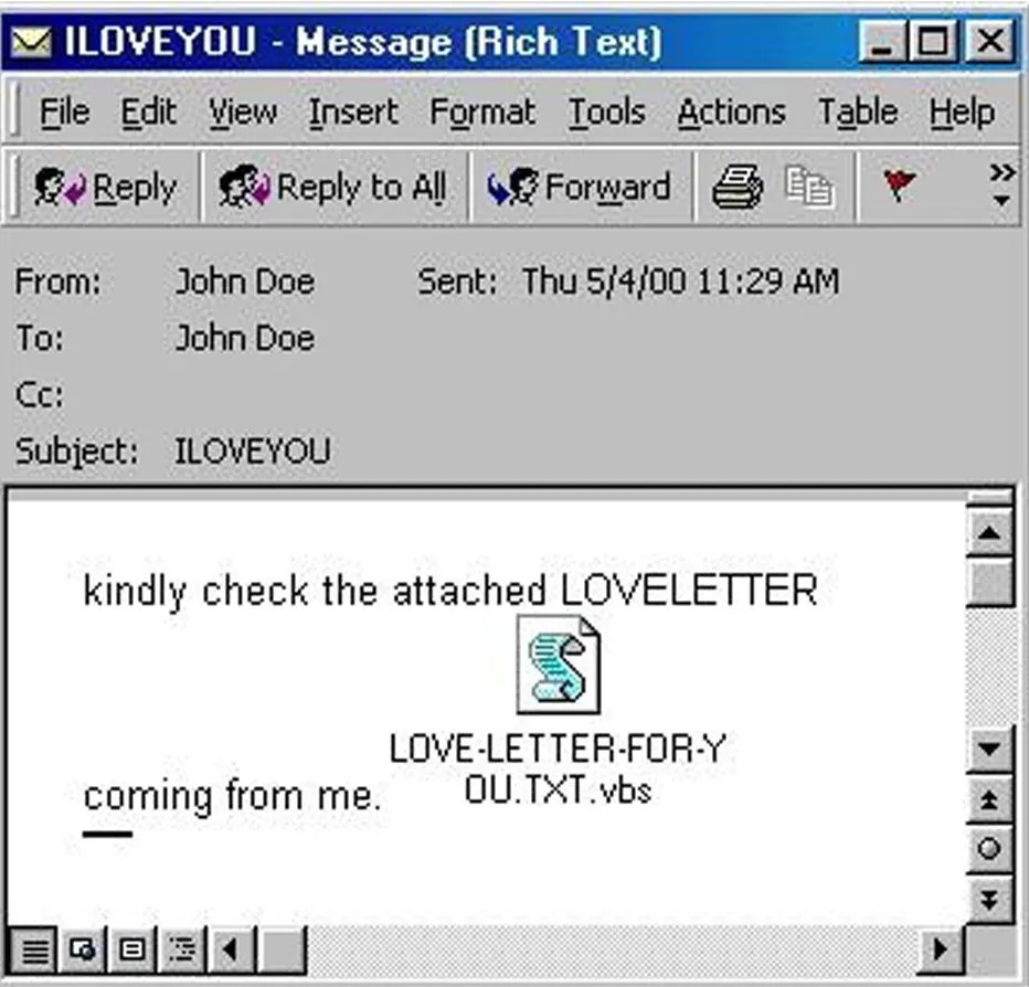 Вирус i love you. Iloveyou вирус. Компьютерный вирус i Love you. Loveletter вирус. Love Letter вирус.